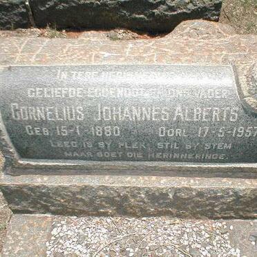ALBERTS Cornelius Johannes 1880-1957