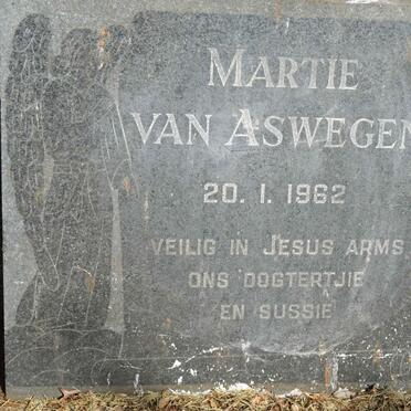 ASWEGEN Martie, van -1962