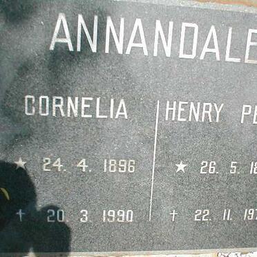 ANNANDALE Henry Peter 1891-1975 &amp; Cornelia 1896-1990