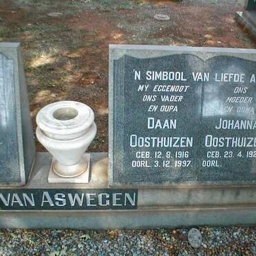 ASWEGEN Hermanus, van 1914-1968 :: OOSTHUIZEN Daan 1916-1997 &amp; Johanna 1925-