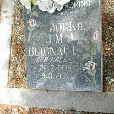 BLIGNAUT J.M.J. nee HALL 1938-1987