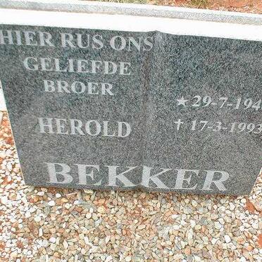 BEKKER Herold 1940-1993