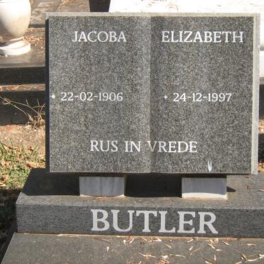 BUTLER Jacoba Elizabeth 1906-1997