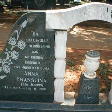 BOTHA Anna Franscina nee JACOBS 1904-1982