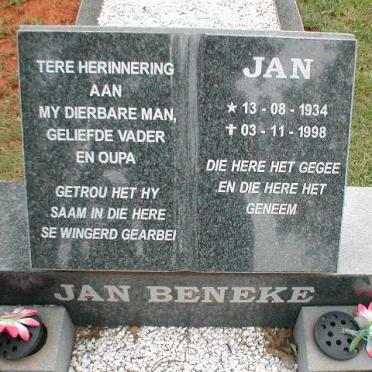 BENEKE Jan 1934-1998