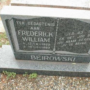 BEIROWSKI Frederick William 1922-1983