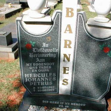 BARNES Hercules Johannes Petrus 1927-1999