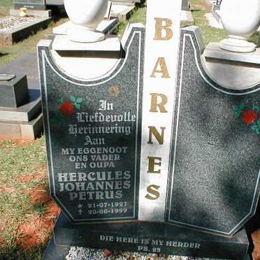 BARNES Hercules Johannes Petrus 1927-1999