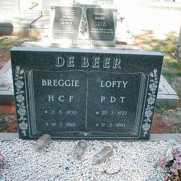 BEER H.C.F., de 1930-1985 &amp; P.D.T. 1922-1993