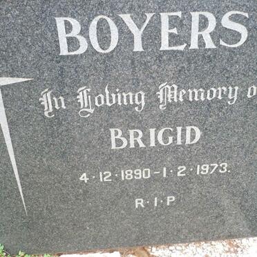 BOYERS Brigid 1890-1973