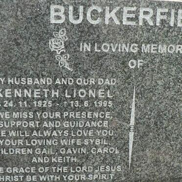 BUCKERFIELD Kenneth Lionel 1925-1995