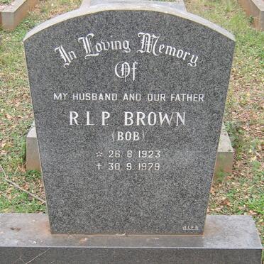 BROWN R.L.P. 1923-1979
