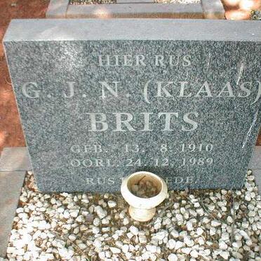 BRITS G.J.N. 1910-1989