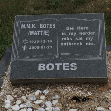 BOTES M.M.K. 1925-2005