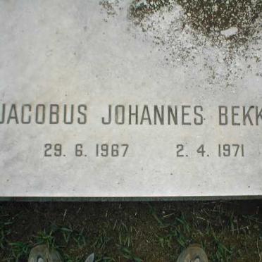 BEKKER Jacobus Johannes 1967-1971 _2