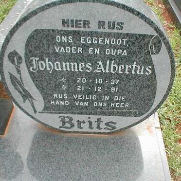 BRITS Johannes Albertus 1937-1991