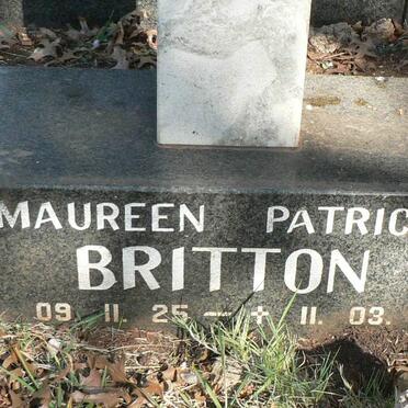 BRITTON Maureen Patricia 1925-1989