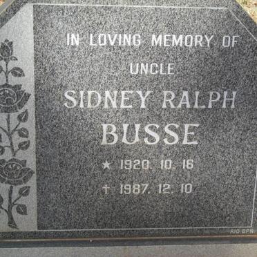 BUSSE Sidney Ralph 1920-1987