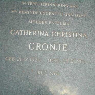 CRONJE Catherina Christiana 1924-1983