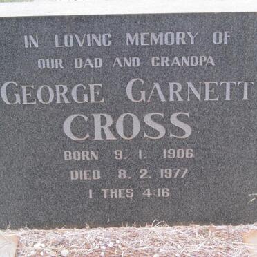 CROSS George Garnett 1906-1977