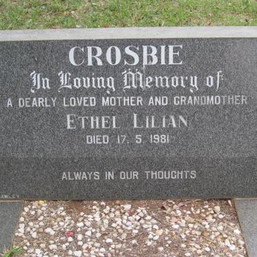 CROSBIE Ethel Lilian -1981