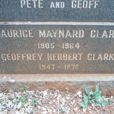 CLARK Maurice Maynard 1905-1964 :: CLARK Geoffrey Herbert 1947-1975 _2