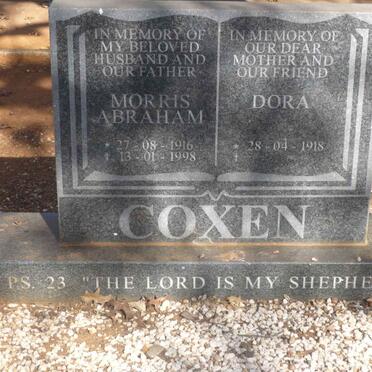COXEN Morris Abraham 1916-1998 &amp; Dora 1918-