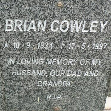 COWLEY Brian 1934-1997