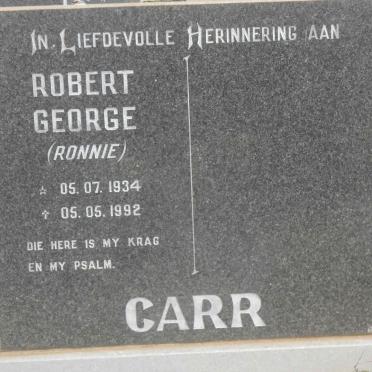 CARR Robert George 1934-1992