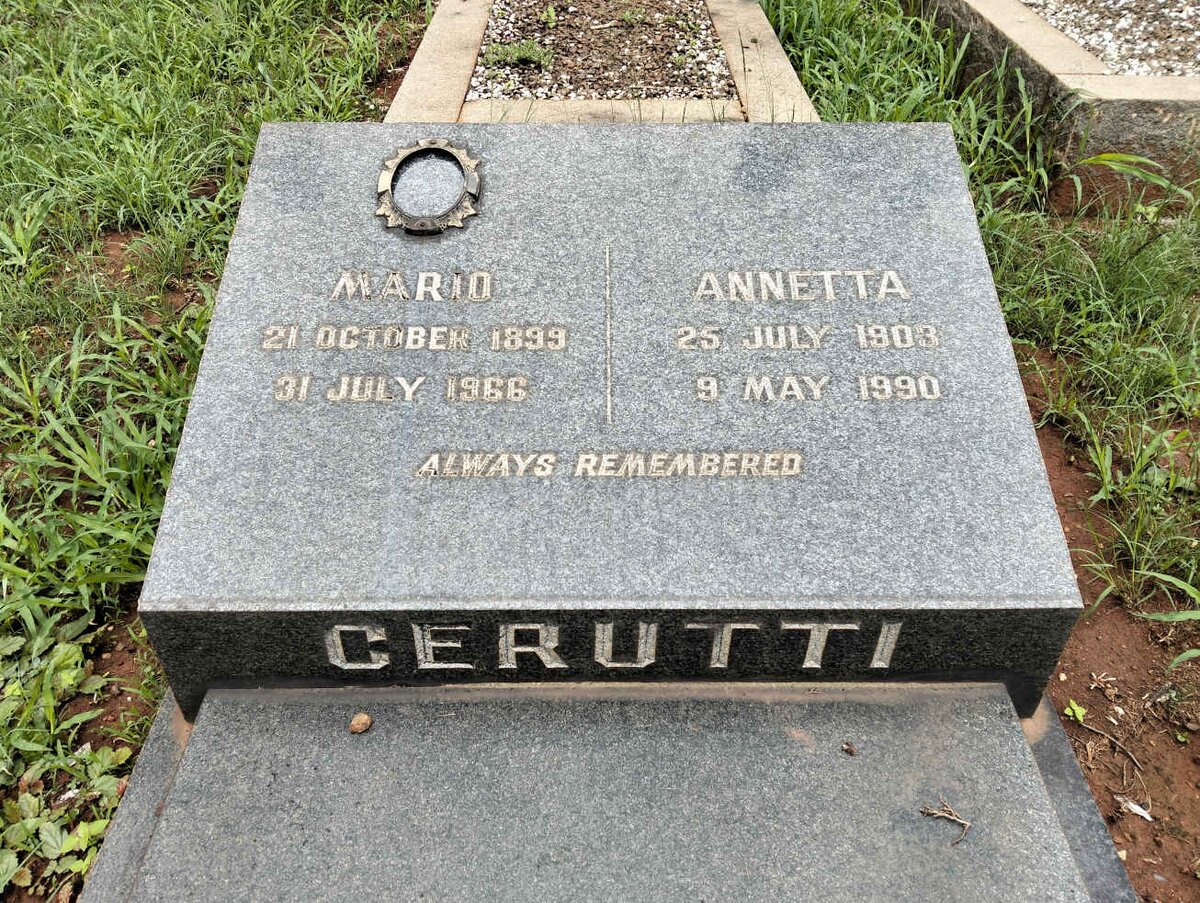 CERUTTI Mario 1899-1966 & Anetta 1903-1990