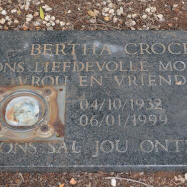 CROCK Bertha 1932-1999