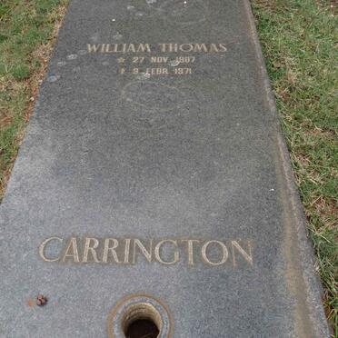 CARRINGTON William Thomas 1907-1971