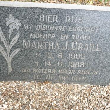 CRAILL Martha J. 1906-1969