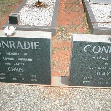 CONRADIE Chris 1901-1973 &amp; Kay 1898-1987