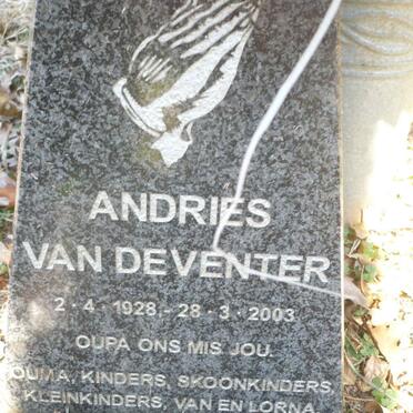 DEVENTER Andries, van 1928-2003