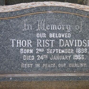 DAVIDSEN Thor Rist 1898-1956