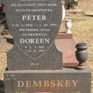 DEMBSKEY Peter 1924-1995 &amp; Doreen 1927-1997