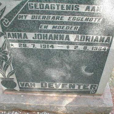 DEVENTER Anna Johanna Adriana, van 1914-1964