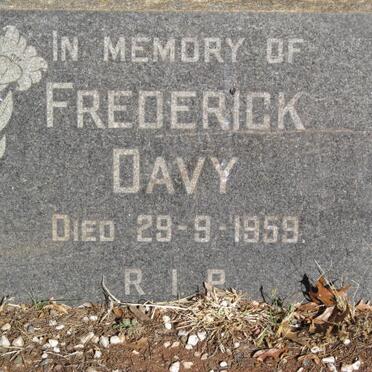 DAVY Frederick -1959