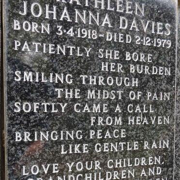 DAVIES Kathleen Johanna 1918-1979