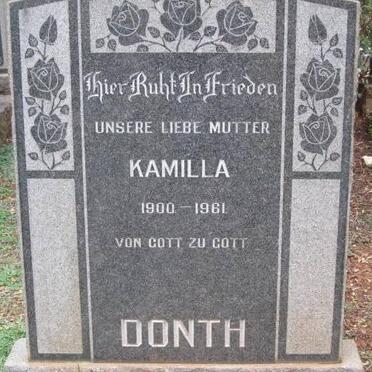 DONTH Kamilla 1900-1961
