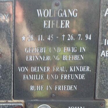EIFLER Wolfgang 1945-1994