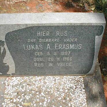 ERASMUS Lukas A. 1887-1966