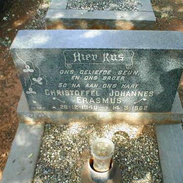 ERASMUS Christoffel Johannes 1940-1962
