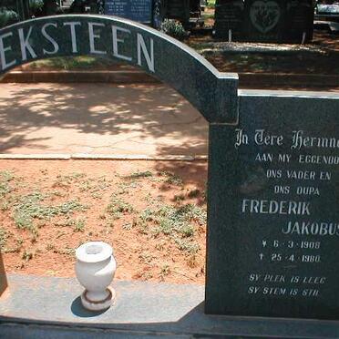 EKSTEEN Frederik Jakobus 1908-1980 & Jacoba Petronella 1913-1982 _1