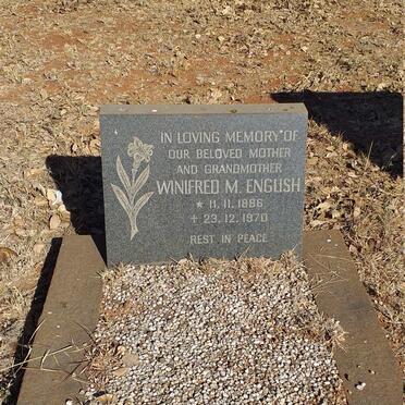 ENGLISH Winifred M. 1886-1970