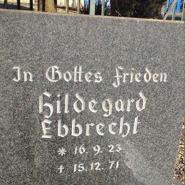 EBBRECHT Hildegard 1923-1971