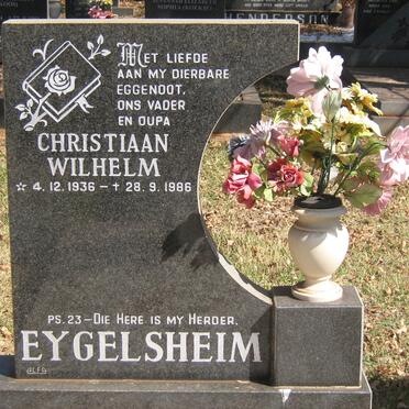 EYGELSHEIM Christiaan Wilhelm 1936-1986