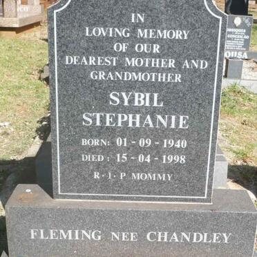 FLEMING Sybil Stephanie nee CHANDLEY 1940-1998