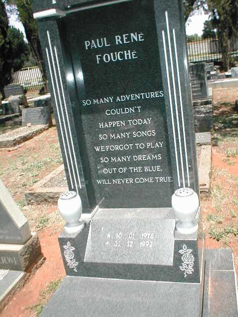 FOUCHÉ Paul René 1978-1992